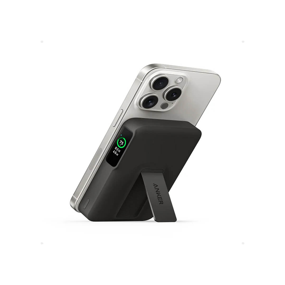 Anker 15W MagGo Power Bank 10K with Smart Display A1654H11 - Black