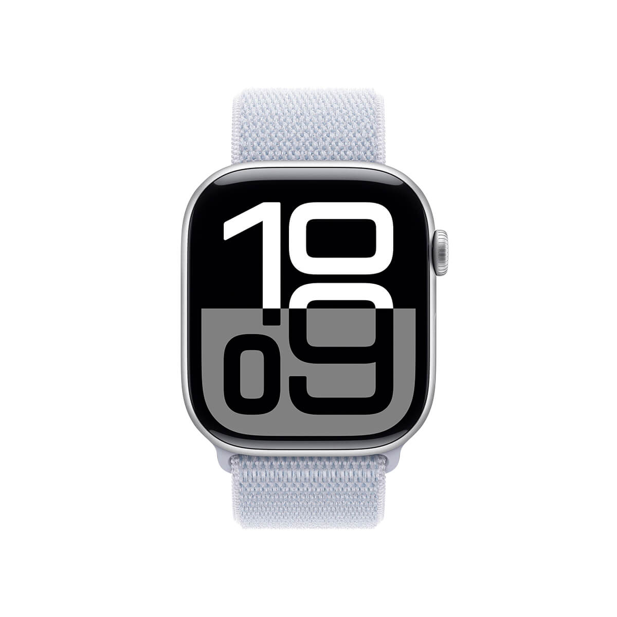 Apple Watch Series 10 46mm GPS Silver Aluminium Case with Blue Cloud Sport Loop