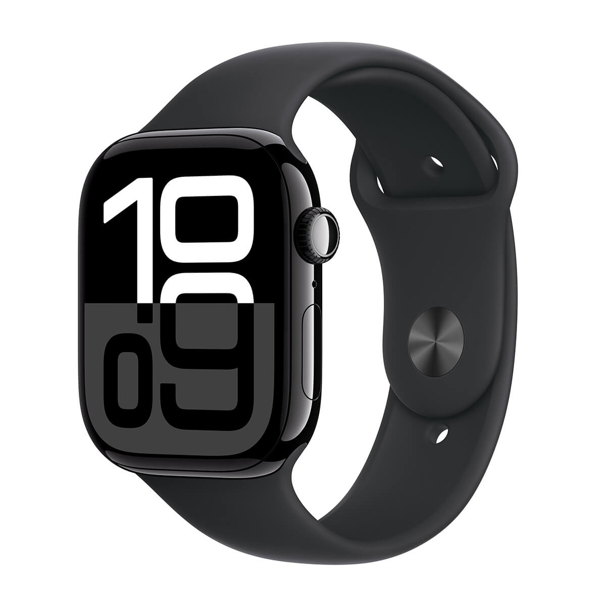 Apple Watch Series 10 46mm (GPS) Jet Black Aluminum Case Black Sport Band M/L