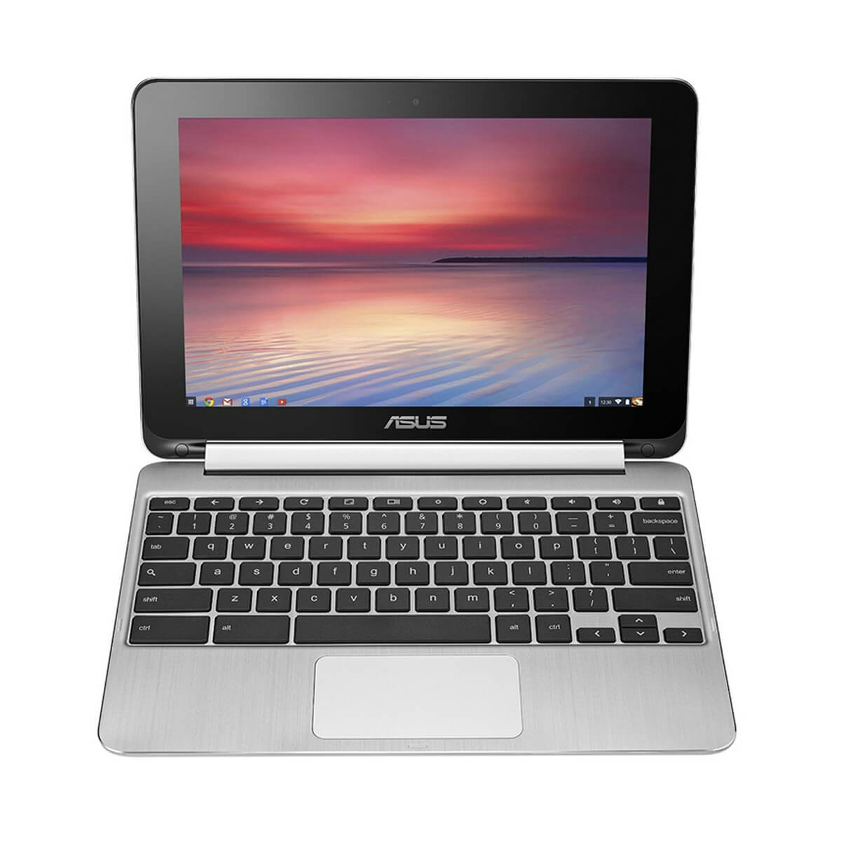 جهاز Chromebook Flip C100P من Asus بسعة 4 جيجابايت وذاكرة 16 جيجابايت (حزمة مكونة من 3 عناصر)
