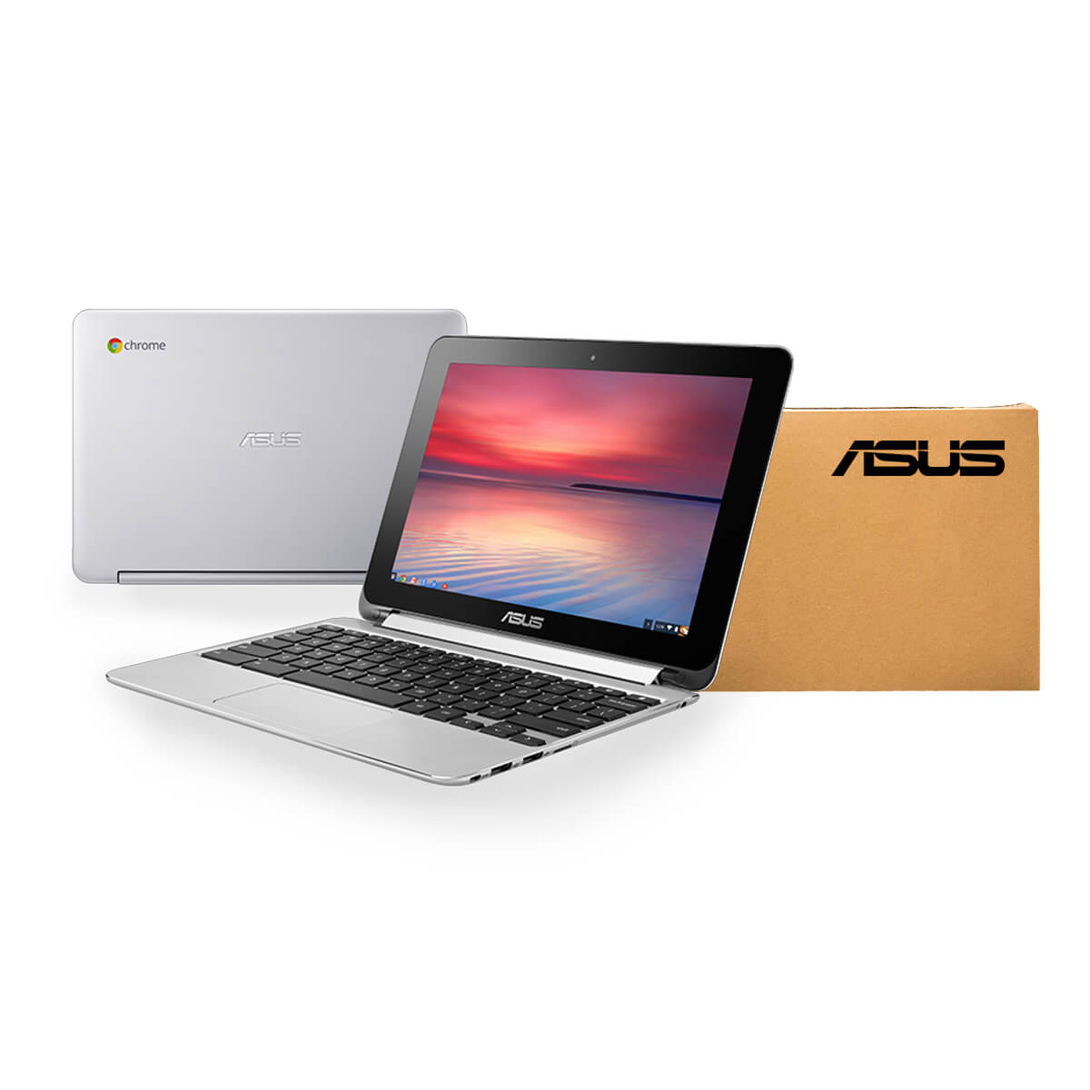 Used Asus Chromebook C100P 360 (4GB RAM + 16GB Memory) Touch Screen with Box