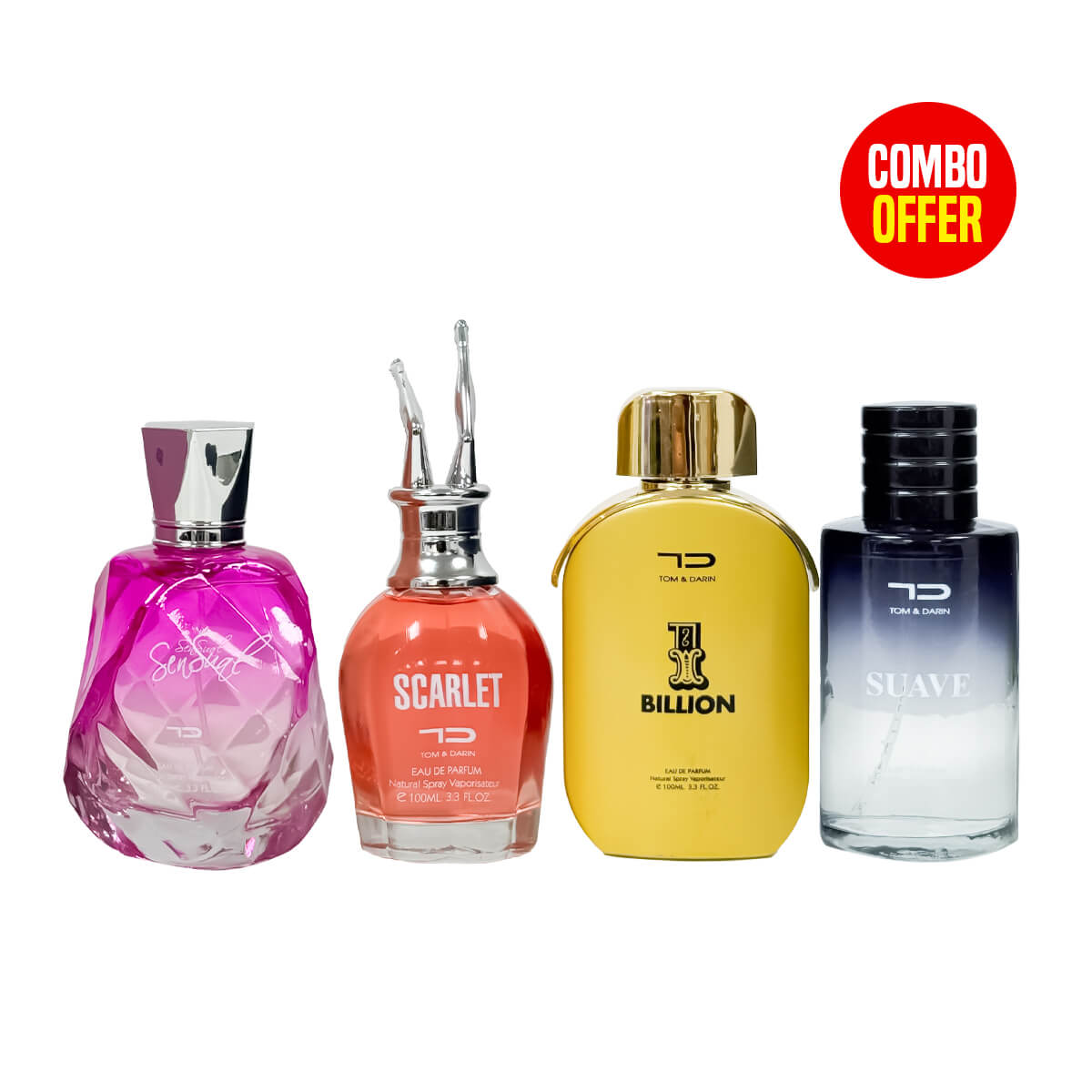 Tom & Darin Perfume Collections (4 Items Combo Bundle)