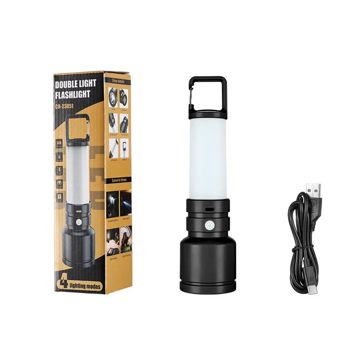 مصباح فلاش LED مزدوج الإضاءة CH-23051