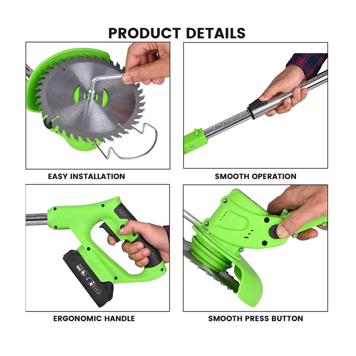 Gigawatts 2 in 1 Cordless Grass Trimmer (Double Battery)