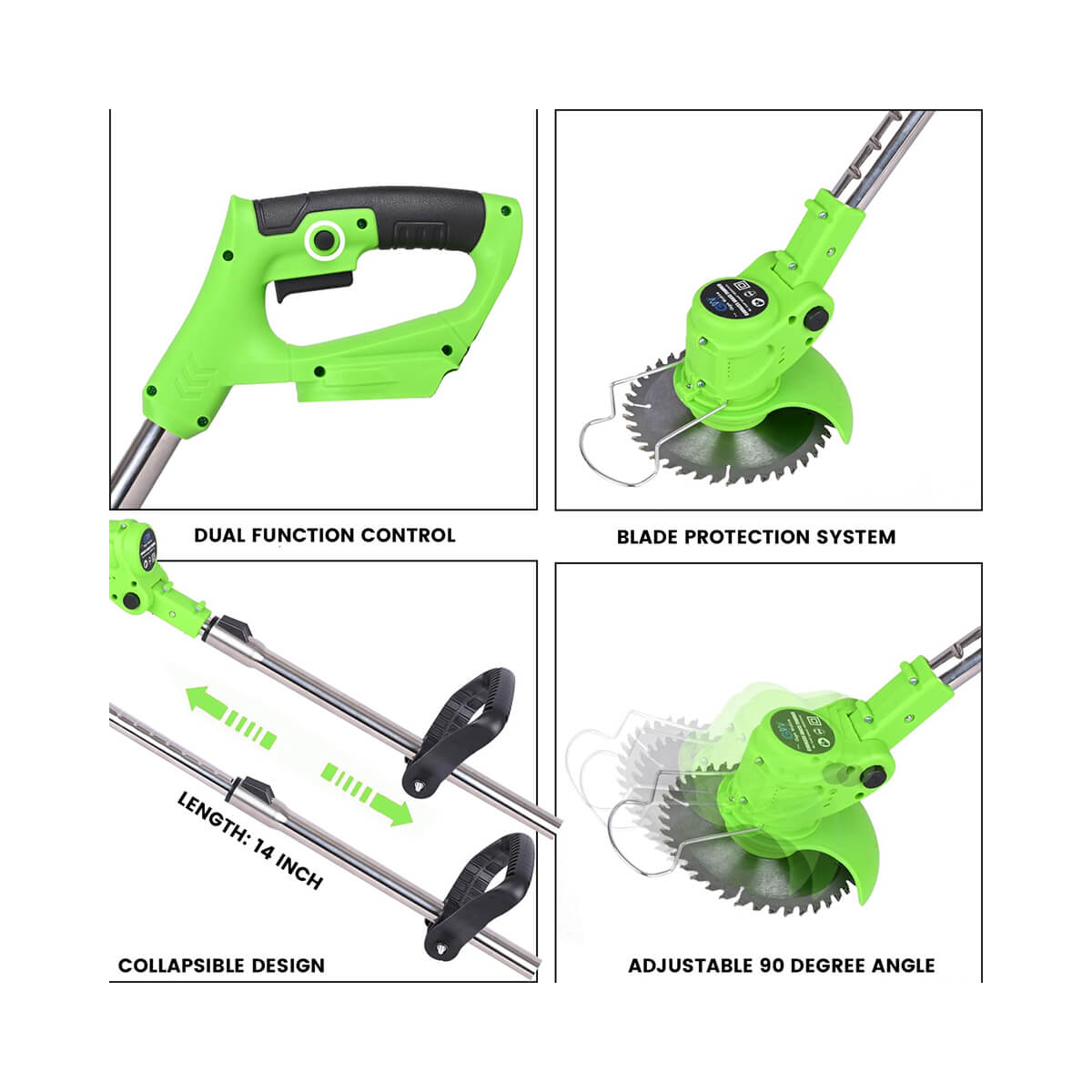 Gigawatts 2 in 1 Cordless Grass Trimmer (Double Battery)