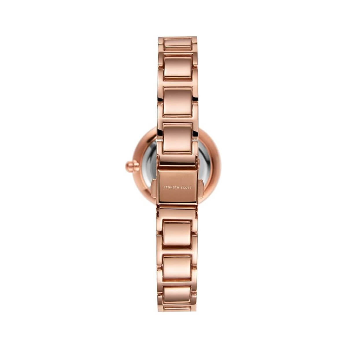 Kenneth Scott Women's Pink & Rose Gold Analog Alloy Strap Watch K22531-KCPK