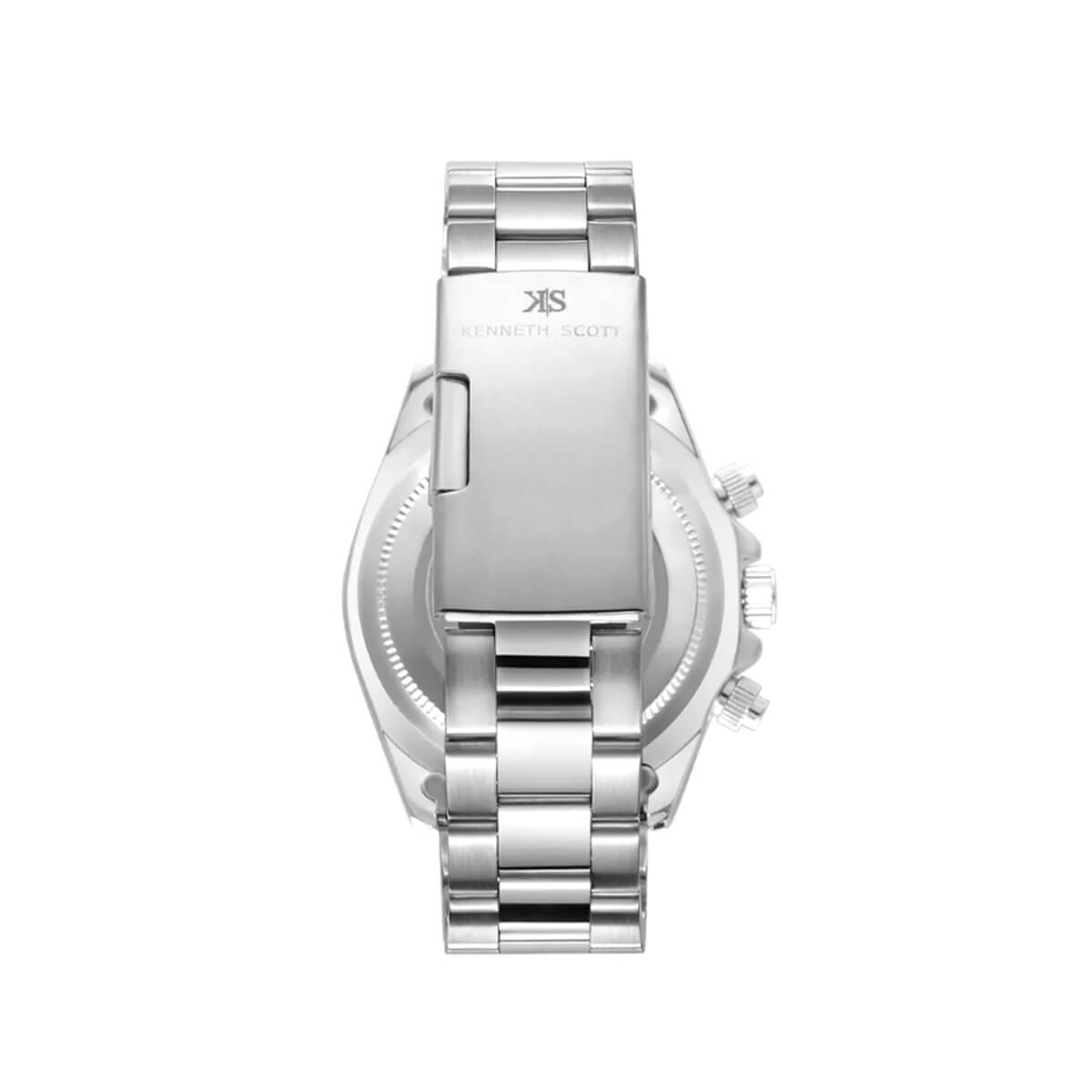 Kenneth Scott Men's White Dial Multi Function Watch - K23123-SBSWB