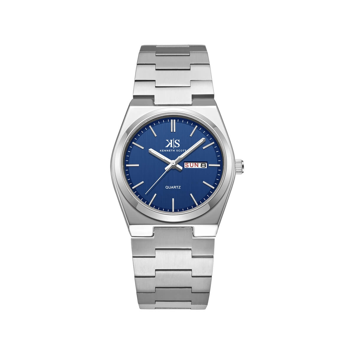 Kenneth Scott Men's Blue Dial Analog Watch - K24011-SBSN