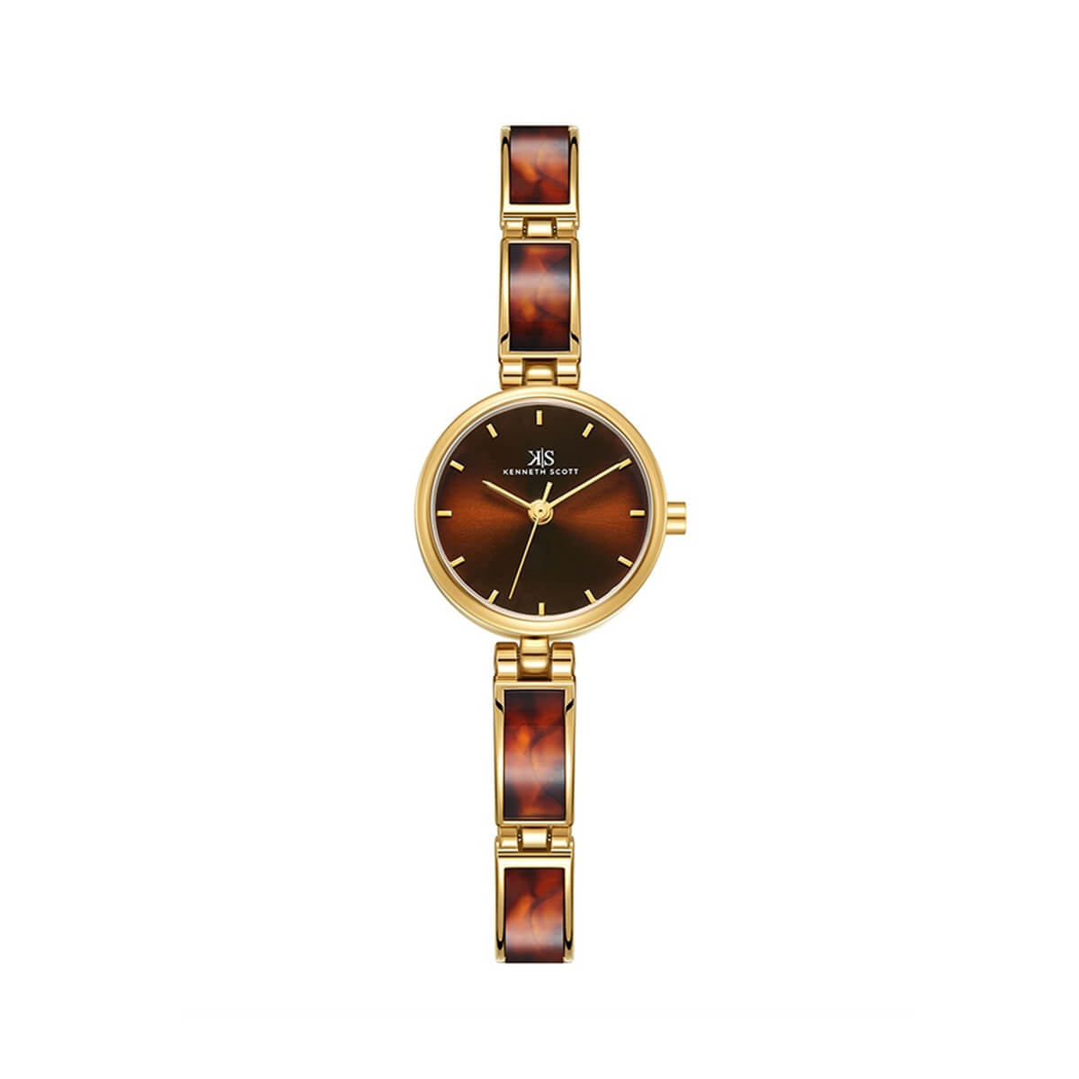 Kenneth Scott Women's Gold Dial Analog Watch - K24502-GCDD