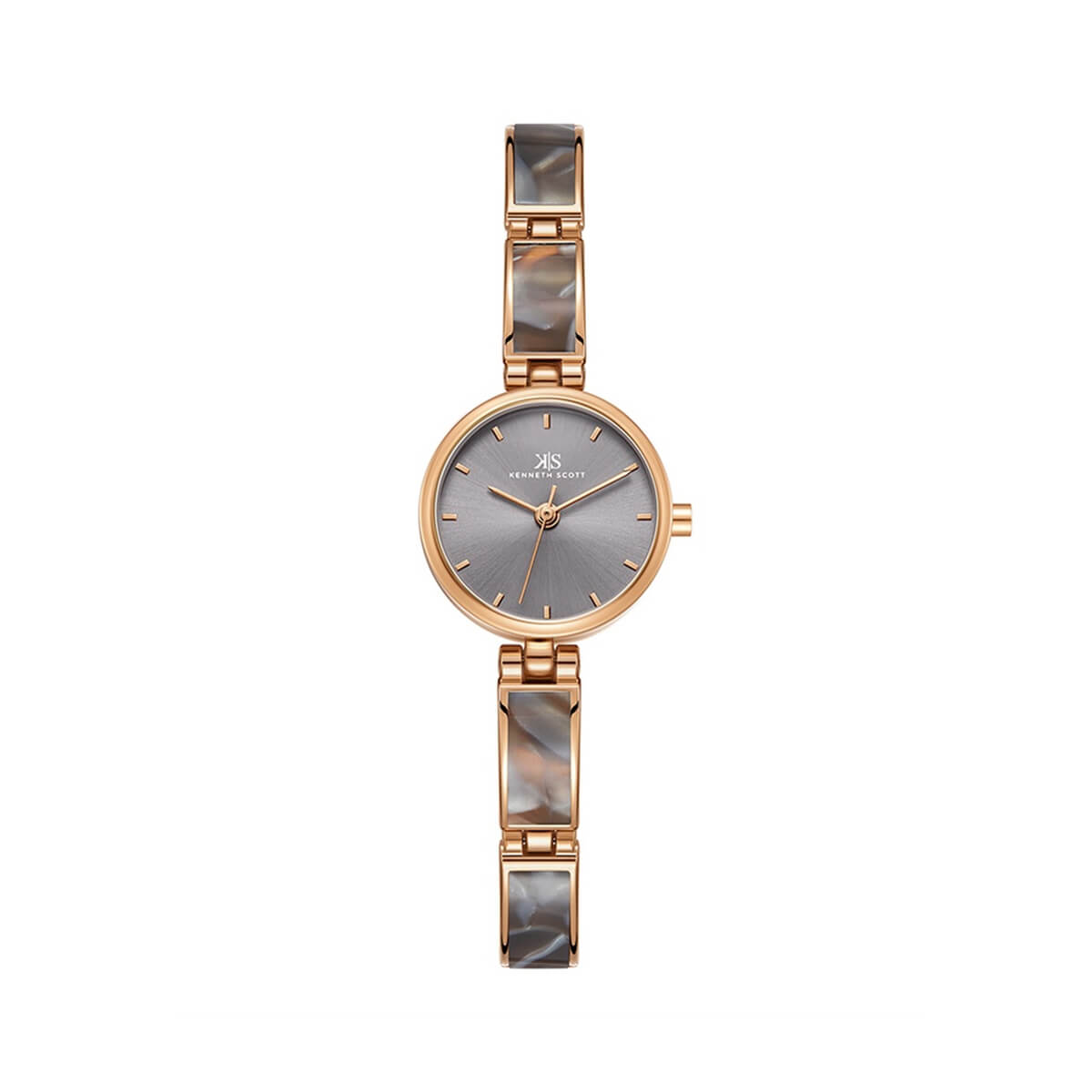 Kenneth Scott Women's Rose Gold Dial Analog Watch - K24502-RCXX
