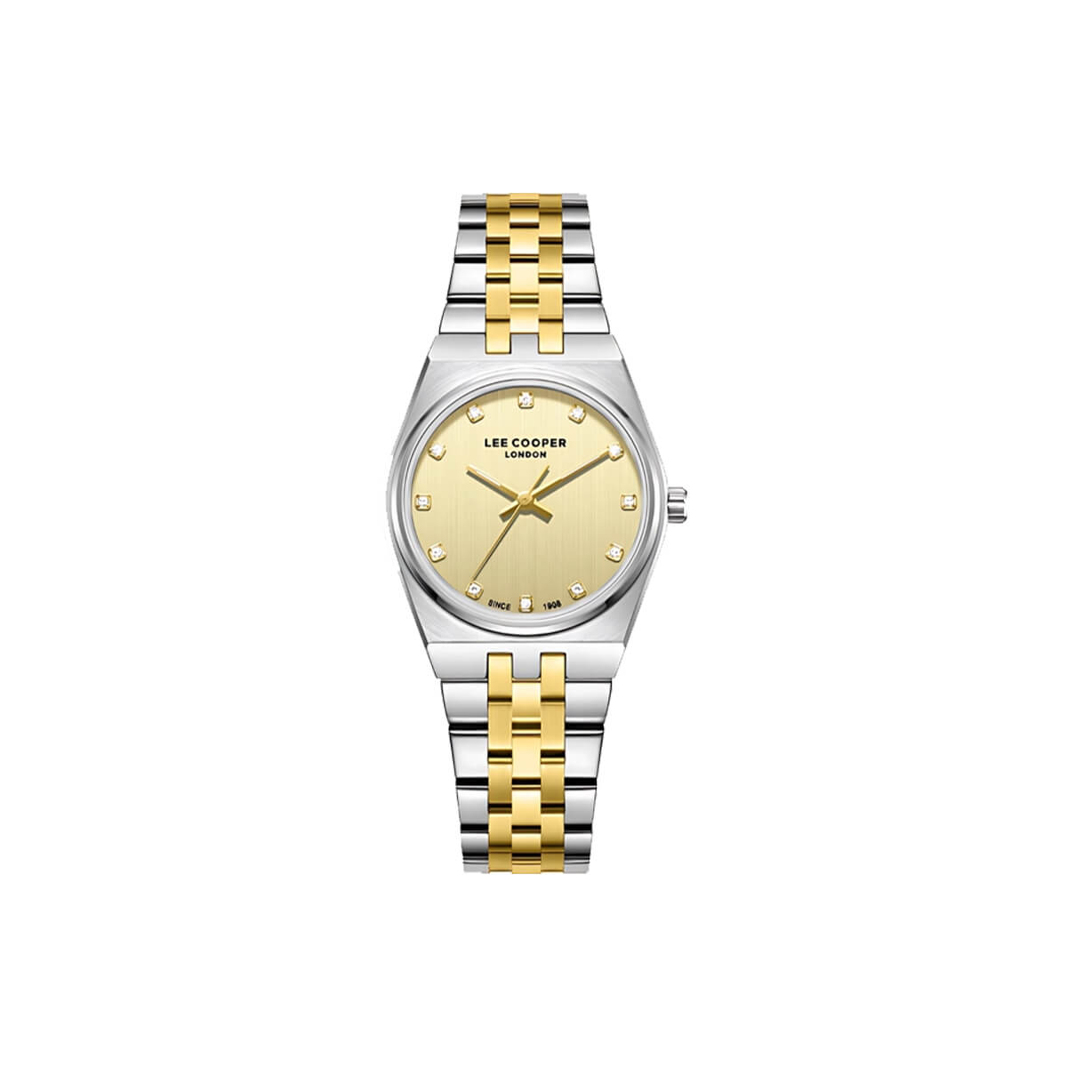 Lee Cooper Women's Analog Gold Dial Watch - LC08204.210