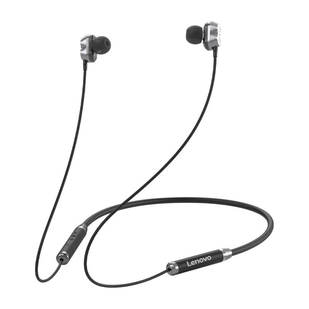 Lenovo HE08 Neckband Earphone - Black