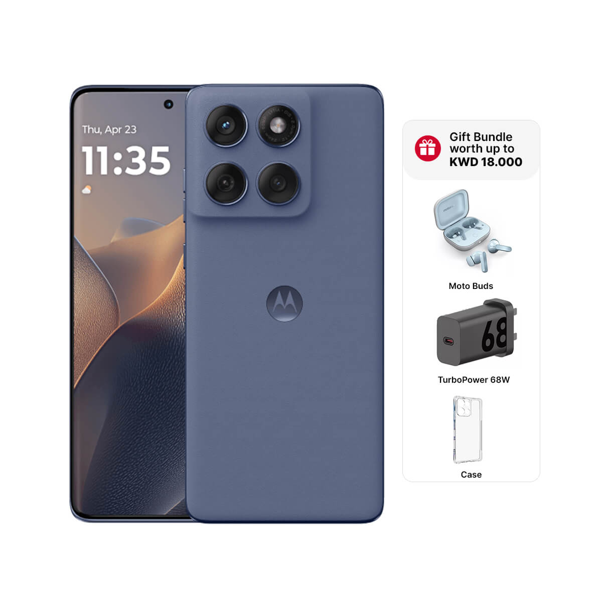 Motorola Moto Edge 60 Fusion 5G (12GB RAM + 256GB Memory) - Pantone Slipstream (Grey)