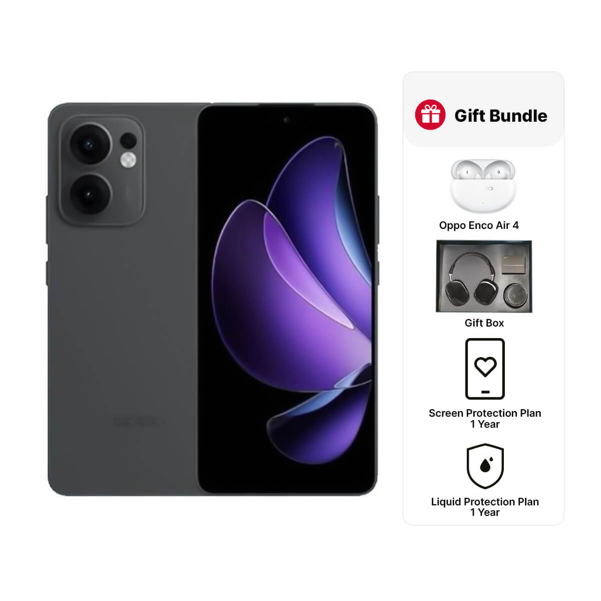 Oppo Reno 13 F 5G (12GB RAM + 256GB Memory) - Black