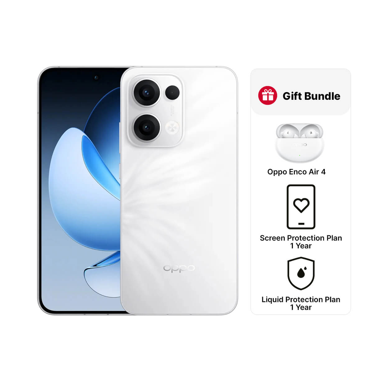 Oppo Reno 13 (12GB RAM + 512GB Memory) - Plume White