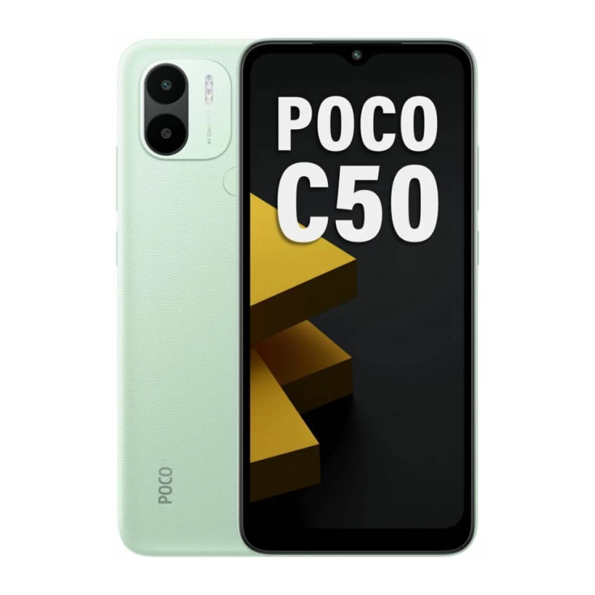 هاتف Poco C50 (2 جيجا بايت رام + 32 جيجا بايت ذاكرة) - أخضر ريفي مع سماعة JBL Tune 110