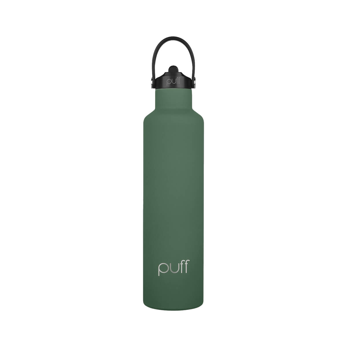 Puff Rubber Army Green Sipping+ Bottle 750ml