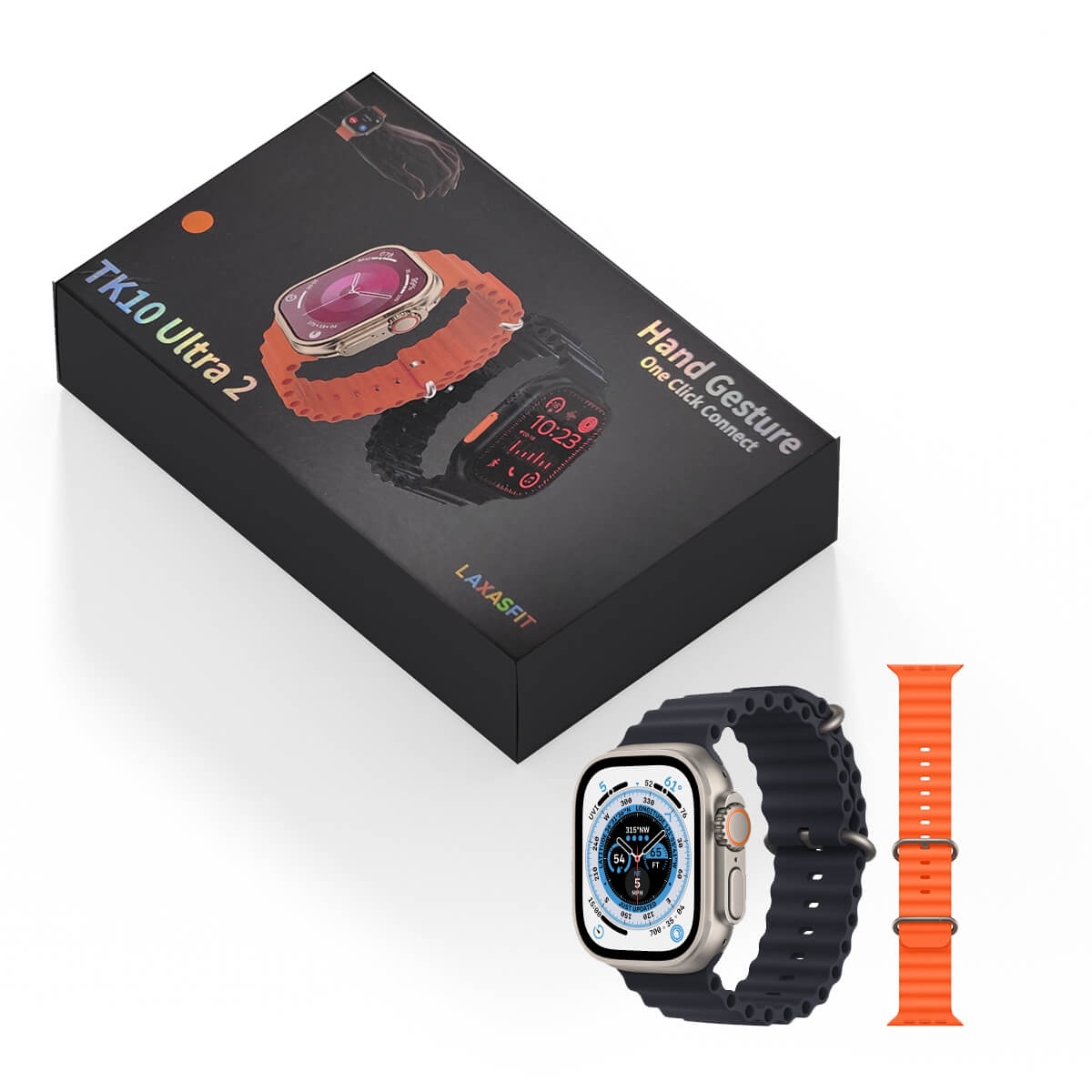 ساعة Laxasfit TK10 Ultra 2 الذكية مع إيماءات اليد