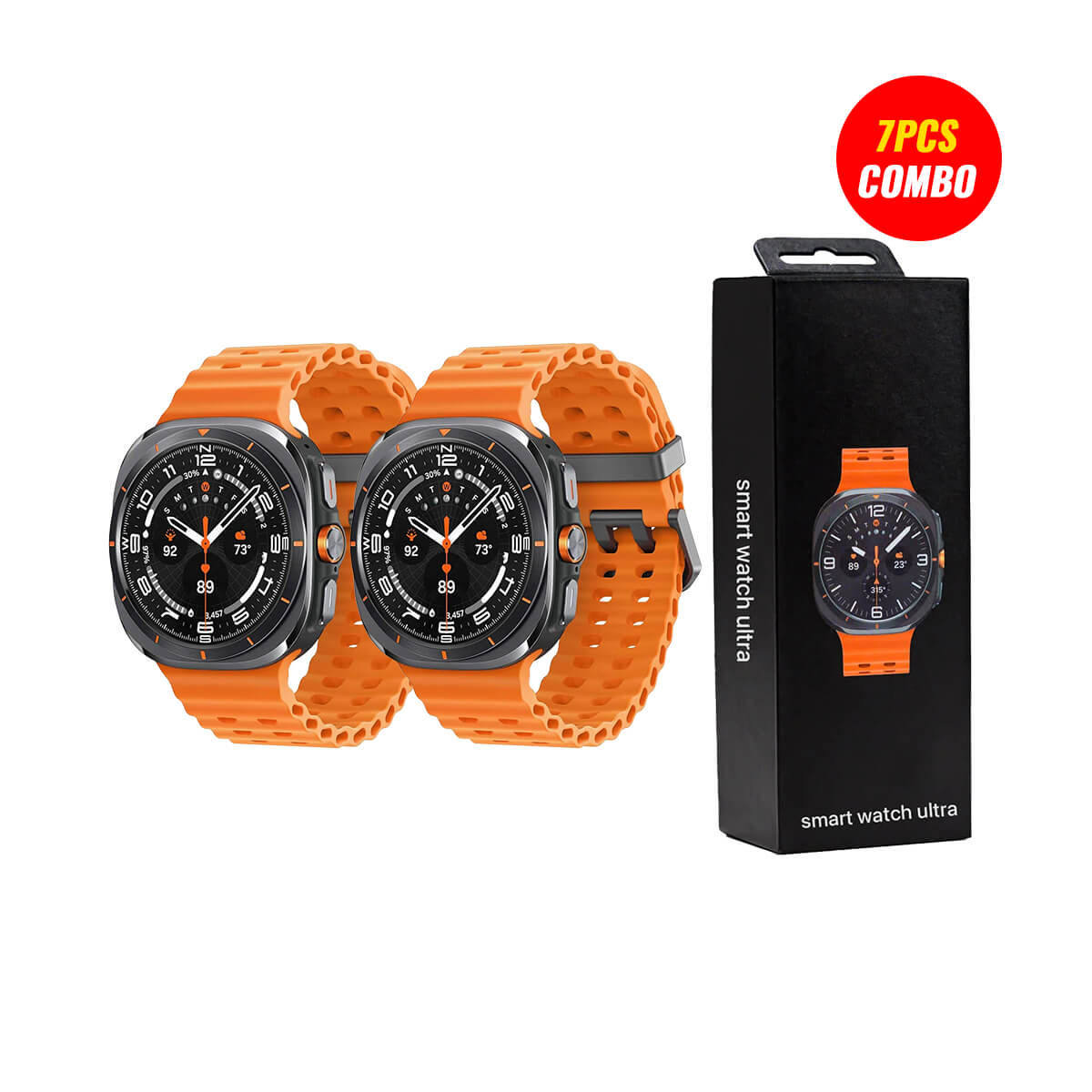Teket Smartwatch Ultra 47mm (7 Pcs Combo Bundle)