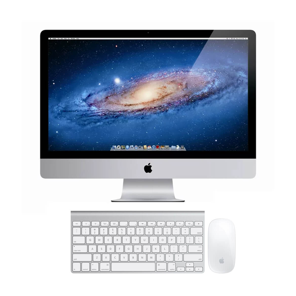 جهاز Apple iMac 2015 مستعمل بشاشة Retina 5K مقاس 27 بوصة ومعالج Core i5 (ذاكرة وصول عشوائي 16 جيجابايت + قرص SSD سعة 1 تيرابايت) مع لوحة مفاتيح وماوس
