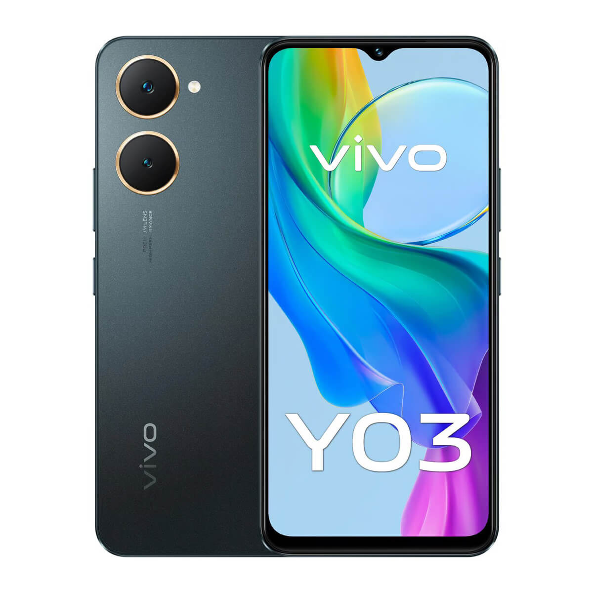 Vivo Y03 (8GB RAM (4+4) + 128GB Memory) - Space Black