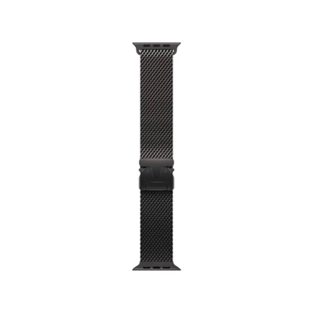 Apple Watch Ultra 3 49mm Black Titanium Case with Black Titanium Milanese Loop - M