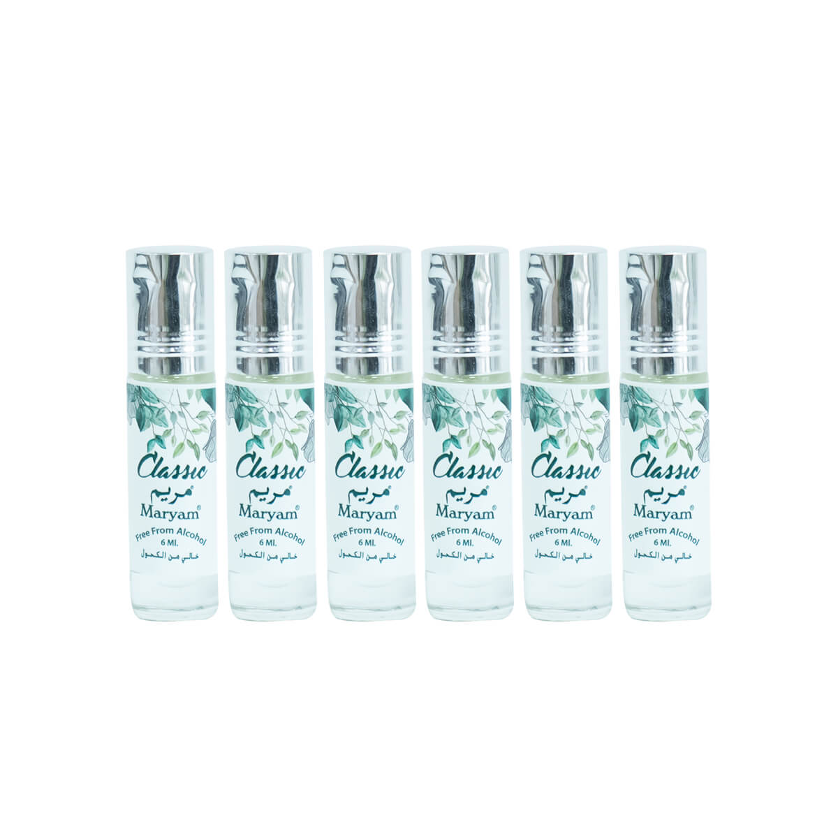 Maryam Roll-on Oil Free From Alcohol 6ml (Pack of 6) - Classic