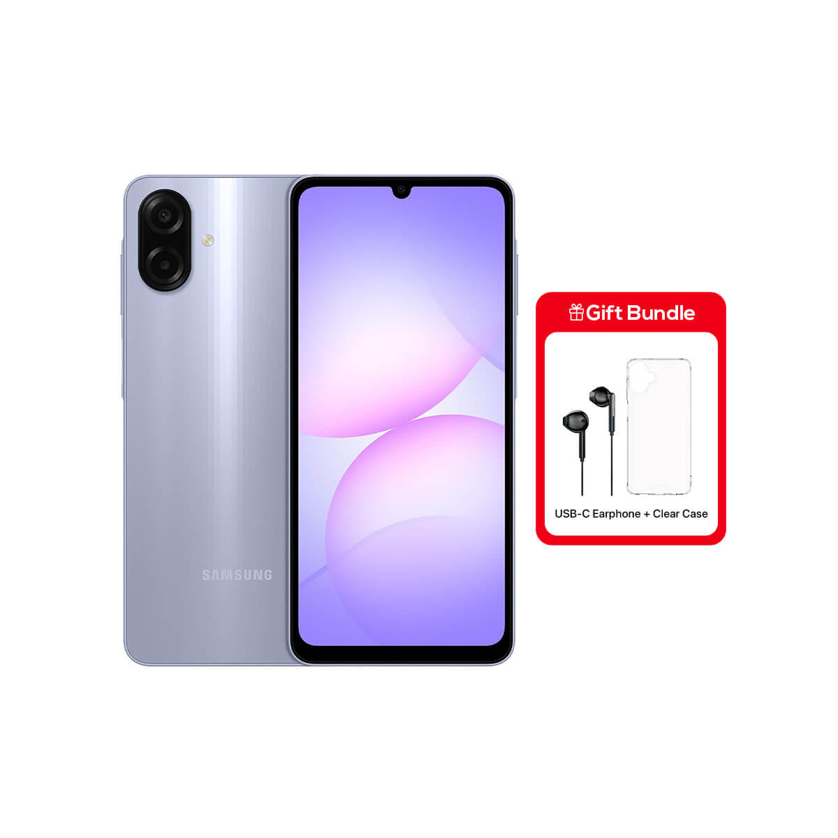 Samsung Galaxy A07 (4GB RAM + 128GB Memory) - Light Violet