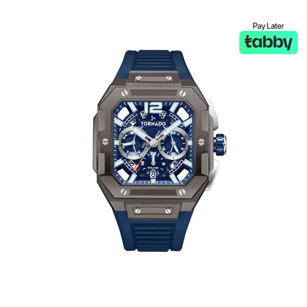 Tornado Xenith Curve Multi Function Watch Blue - T26101-XFNN