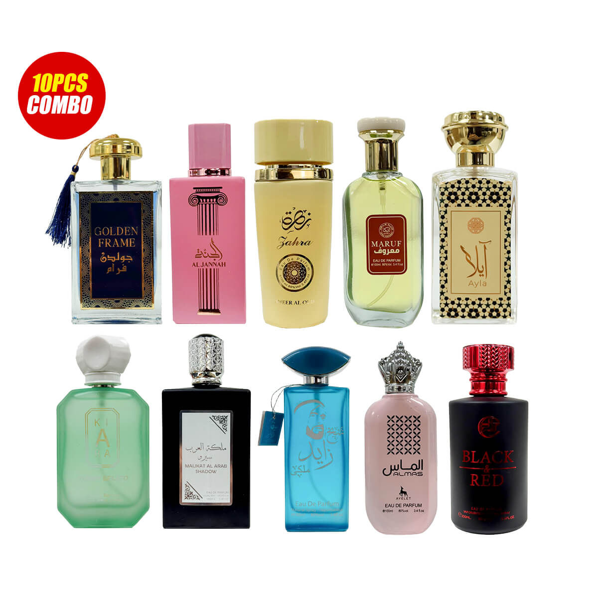 Aylet Gents and Ladies Perfume Collections (10 Pcs Combo Bundle)