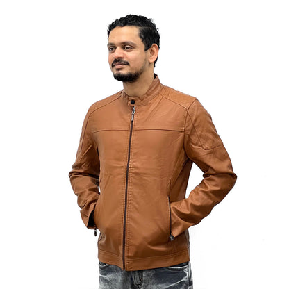 FLSZ Leather PU Mens Jacket (2316)