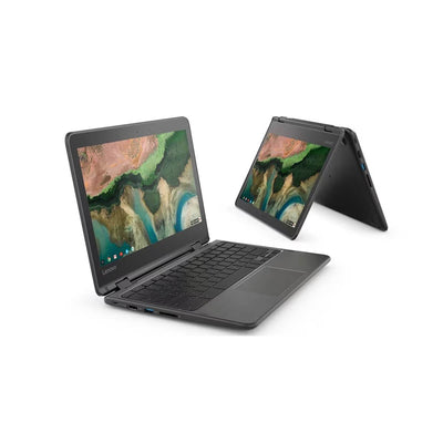 جهاز Chromebook Lenovo 300e مستعمل (ذاكرة وصول عشوائي 4 جيجابايت + ذاكرة تخزين 32 جيجابايت) بشاشة تعمل باللمس قابلة للطي بزاوية 360 درجة