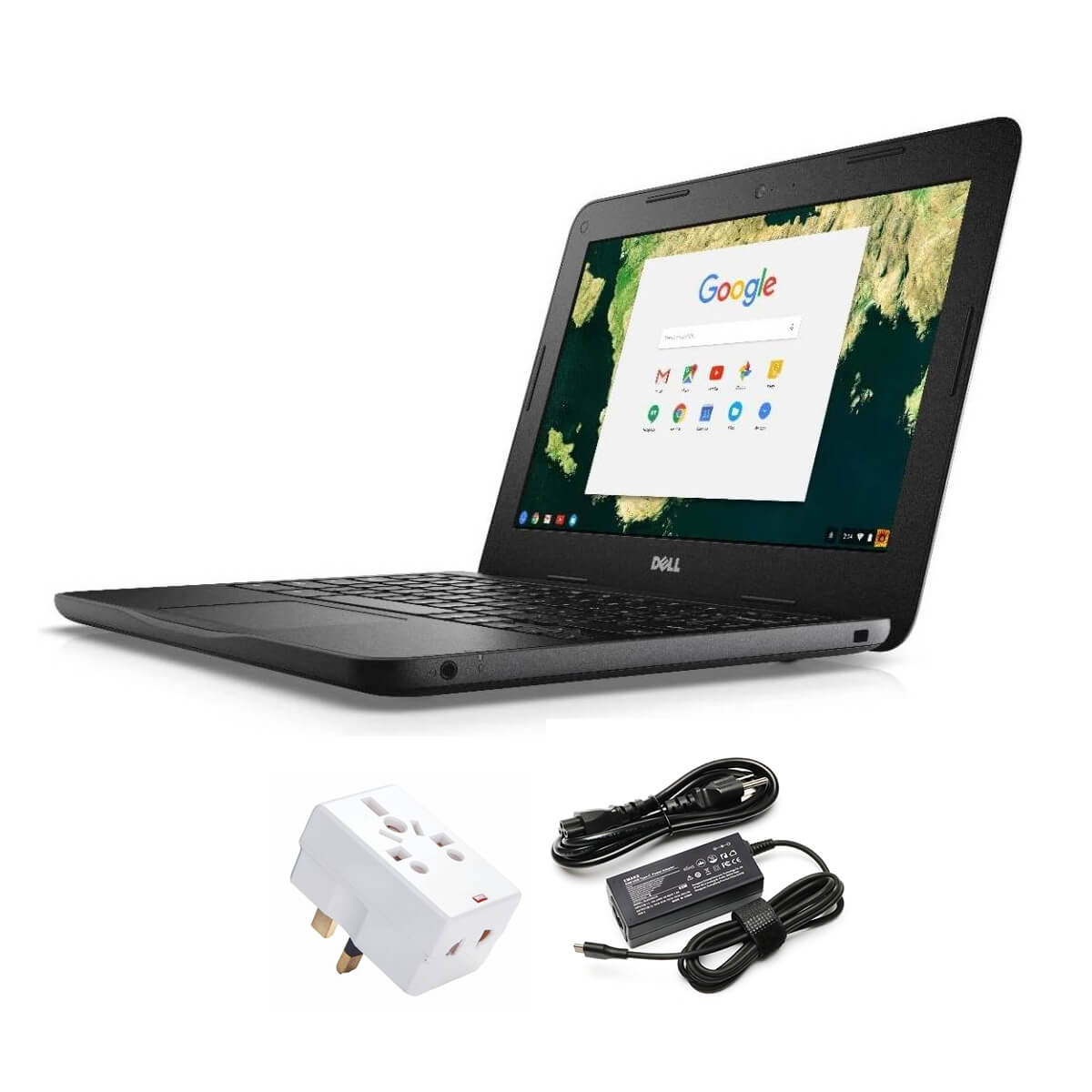 Used Dell Chromebook 3180 4GB RAM + 16GB Memory (2 Items Combo Bundle)