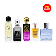 Kahani, Burooj, Rose Oud, Escort. Blue Moon (5 Pcs Combo Bundle)