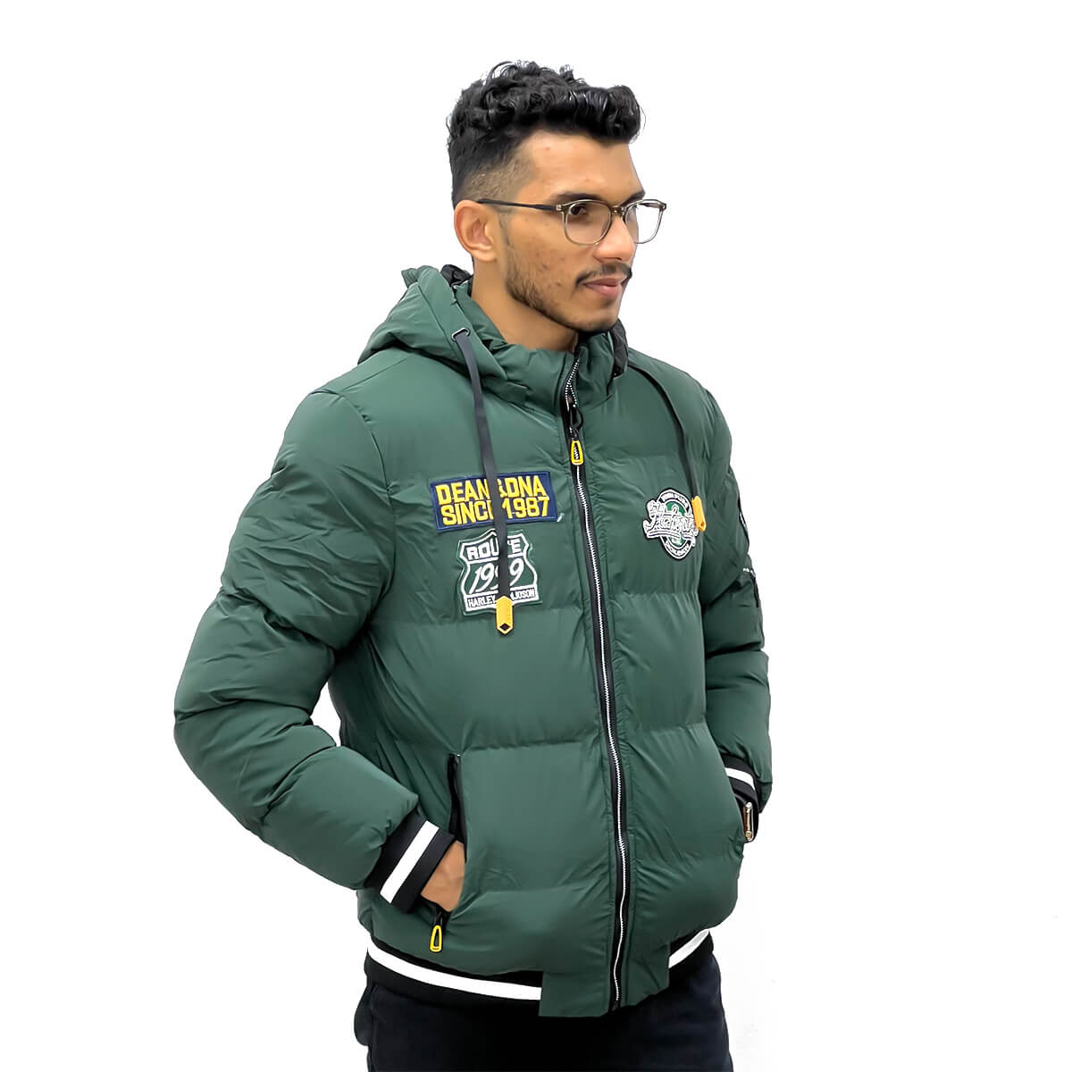 Nylon Padded Jumbo Mens Jacket (6333)