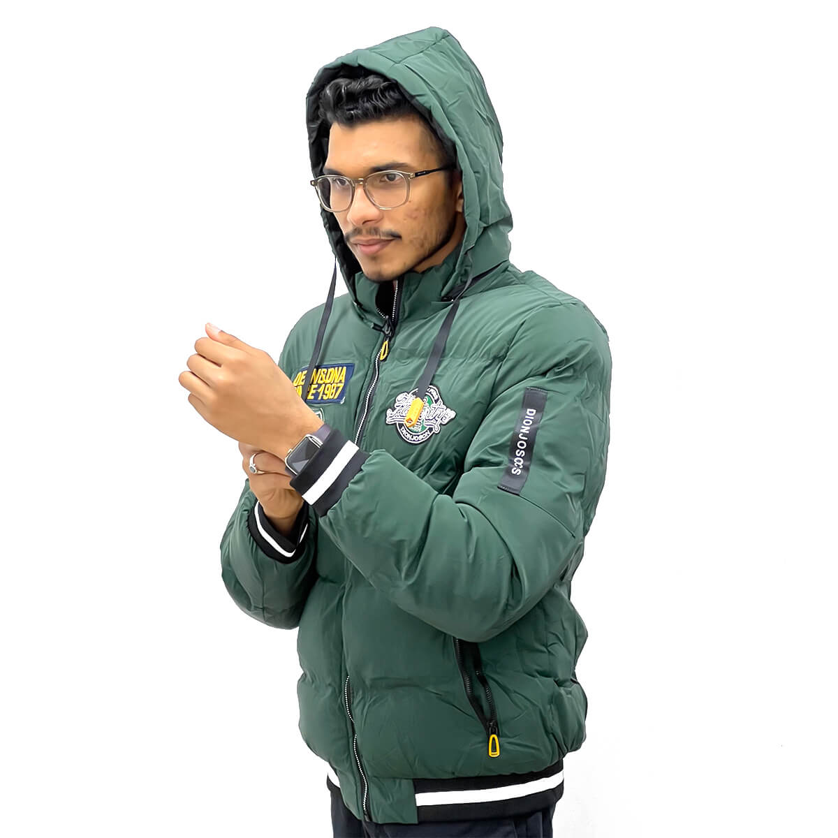 Nylon Padded Jumbo Mens Jacket (6333)