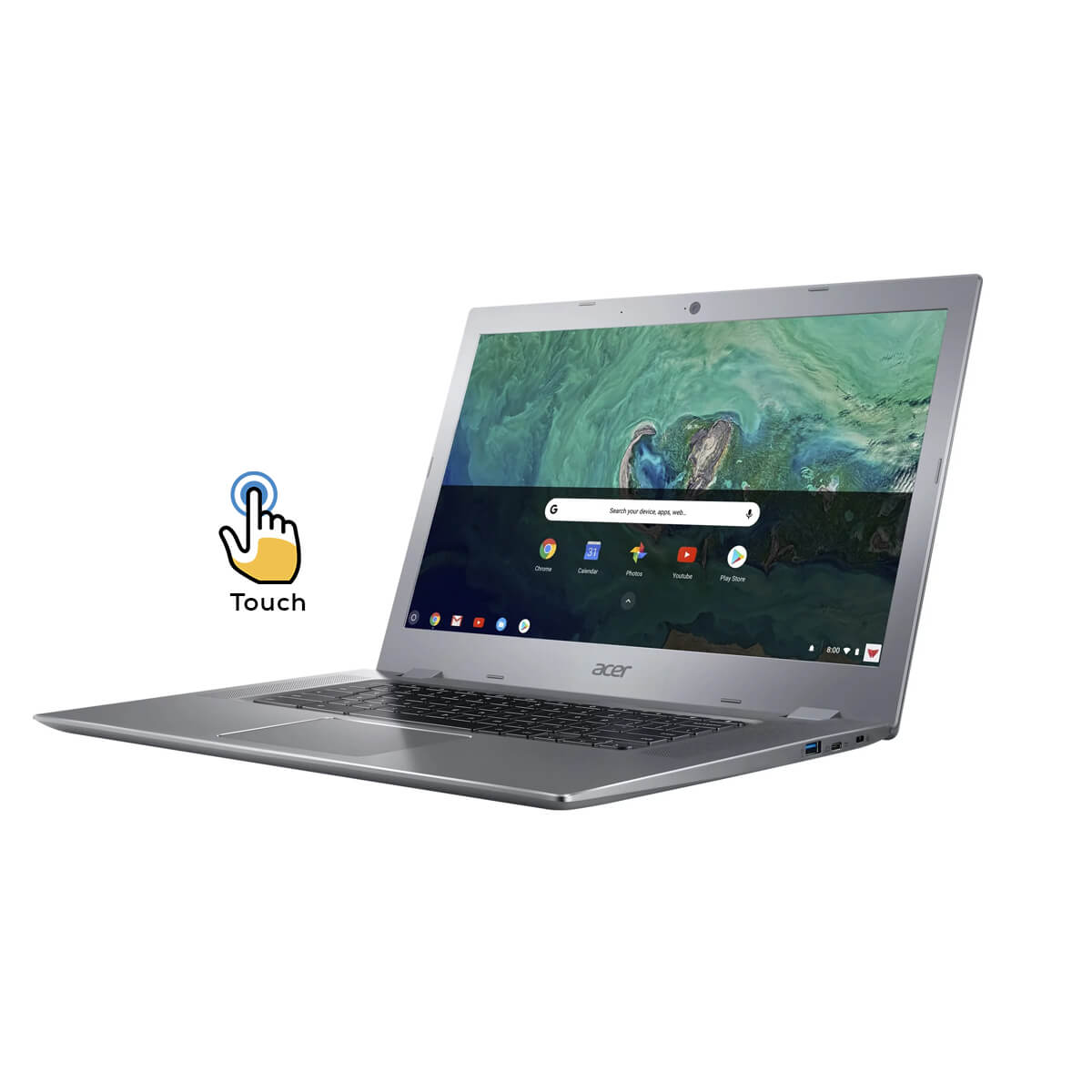 Used Acer Chromebook 15 N17Q9 Touch Screen 4GB RAM + 32GB Memory (2 Items Combo Bundle)