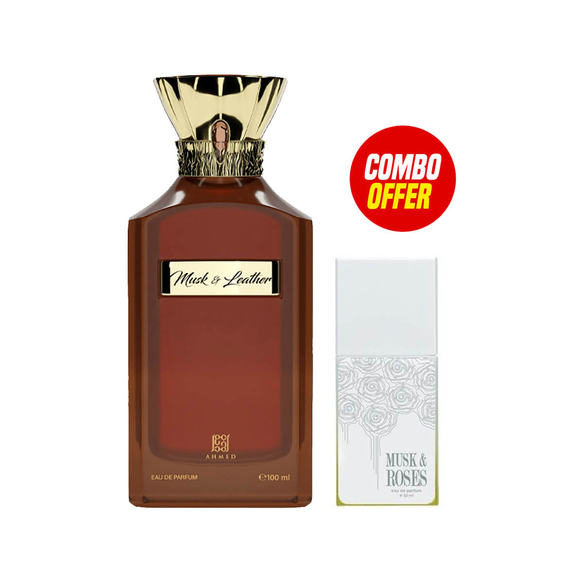 Ahmed Al Maghribi Musk & Leather Perfume + Musk & Roses Perfume Free