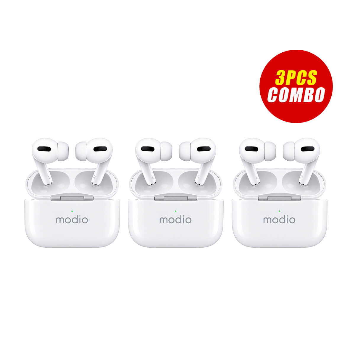 Modio Air B7 True Wireless Earbuds (3 Pcs Combo Bundle)