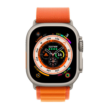 Apple Watch Ultra 49mm Titanium Orange Alpine Loop Medium