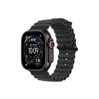 Apple Watch Ultra 3 49mm Black Titanium Case with Black Ocean Band