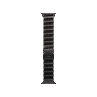 Apple Watch Ultra 3 49mm Black Titanium Case with Black Titanium Milanese Loop - M