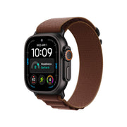 Apple Watch Ultra 4 49mm Black Titanium Case with Burgundy Alpine Loop - M
