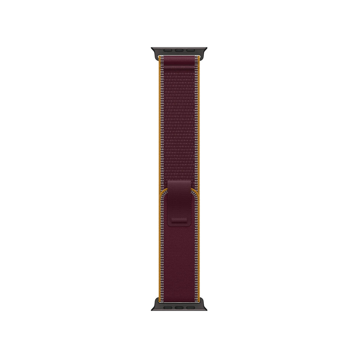 Apple Watch Ultra 4 49mm Black Titanium Case with Burgundy Trail Loop - M/L