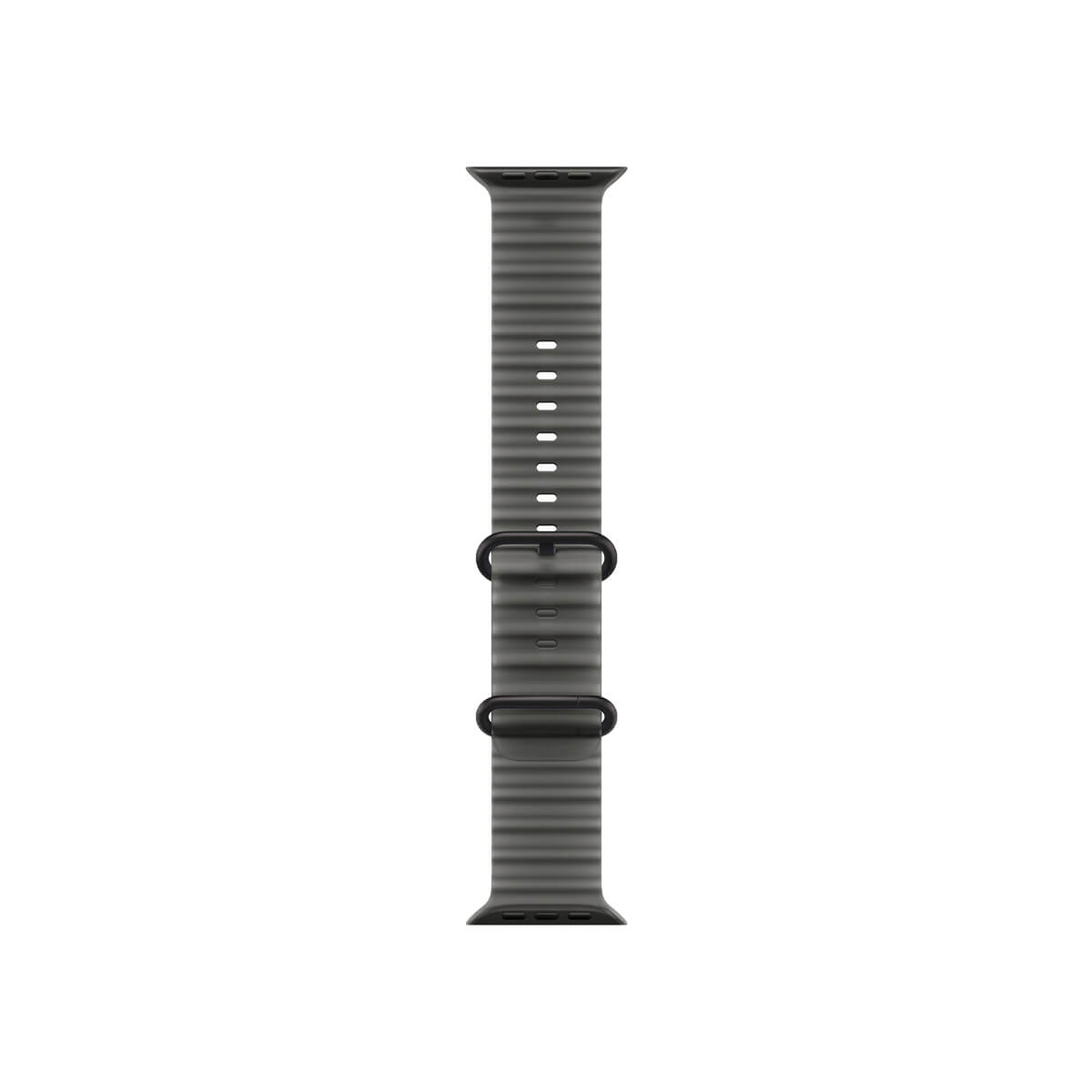 Apple Watch Ultra 4 49mm Black Titanium Case with Translucent Black Ocean Band