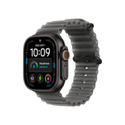 Apple Watch Ultra 4 49mm Black Titanium Case with Translucent Black Ocean Band