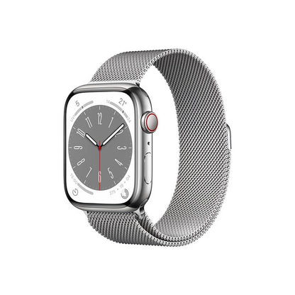 Apple Watch Series 8 45mm (GPS + Cellular) Silver Stainless Steel Case Silver Milanese Loop
