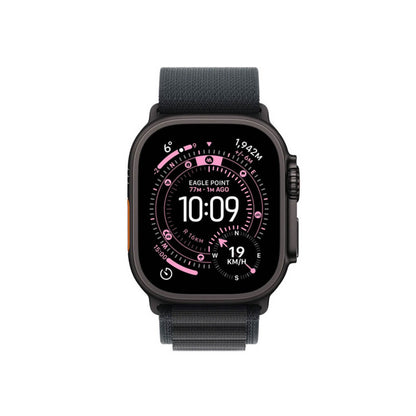 Apple Watch Ultra 3 49mm Black Titanium Case with Black Alpine Loop - M