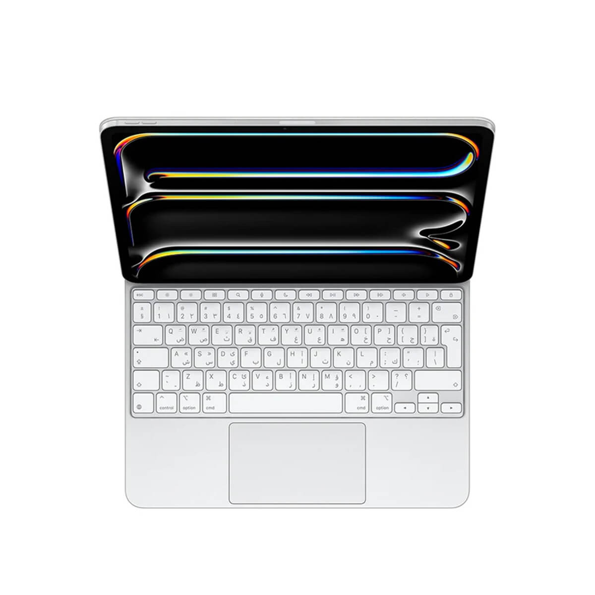 لوحة مفاتيح Apple Magic لجهاز iPad Pro 13" M4 باللغة العربية - أبيض