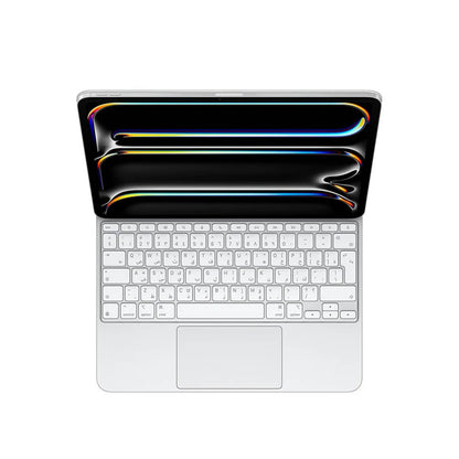لوحة مفاتيح Apple Magic لجهاز iPad Pro 13" M4 باللغة العربية - أبيض